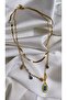 Gold Color Double Steel Necklace - 3