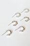 Women's Hoop Earrings Set of 6 - 2