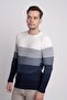 Striped Color Block Knitwear Sweater - 4