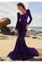 long trend velvet watermelon sleeve straight dress - 3