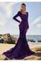 long trend velvet watermelon sleeve straight dress - 2