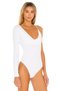 Women's Single Sleeve Silk Jersey Bodysuit - 3