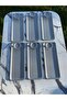 2 Model 6-Piece Gray Baton Tray and 6-Piece Gray Macaron Bowl, Coffee and Cake Serving Presentation Tray - 3