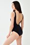 Black U-Neck Swimsuit - 4