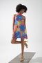 Quen Halter Back Low-cut Printed Mini Dress - 2