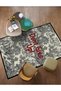 Farah Series Design Black Don'T Give up Written Vintage Background Decorative Carpet 3205 - 3