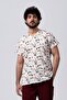 Pios Men's Bone Dog Patterned Lycra Uniform-Scrubs-Single Top - 2