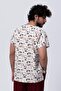 Pios Men's Bone Dog Patterned Lycra Uniform-Scrubs-Single Top - 3