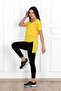 Women's V-Neck Slit T-Shirt 8783-22 - 2