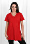 Women's V-Neck Slit T-Shirt 8783-22