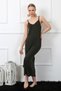 Women's Rope Strap Khaki Long Nightgown 901 - 2