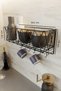 Kitchen Shelf Luxury Spice Rack Paper Towel Holder Cup Holder Basket Shelf Decorative Organizer Basket Napkin Holder - 3