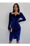 heart collar, Draplei velvet dress, vilyur, velvet dress - 2