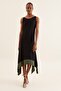 Women's Black Asymmetrical Dress