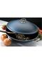 Granite Hair Roasting Pot 36 cm 4 Liter Non-Stick Meat Boiling Pot with Lid - 4