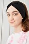 Girl's Black Plain Bandana - 3