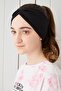 Girl's Black Plain Bandana - 4