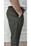 Men's Plus Size Classic Khaki Relaxed Cut Fabric Trousers - 6