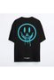 Unisex Black Shout Oversize Why So Serious Oldschool T-Shirt - 2