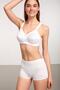 Women's White Basic Short