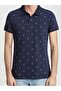 Men's Navy Blue Toloca Polo Neck T-Shirt 012218435060890000 - 3