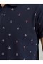 Men's Navy Blue Toloca Polo Neck T-Shirt 012218435060890000 - 6