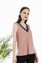Women's Lace Collar V-Neck Polka Dot Blouse - 3