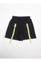 Black 4-Pocket Cotton Style Girl's T-Shirt Shorts Set - 4