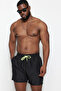 Black Plus Size Standard Fit Swim Shorts Tmnss24Kd00000 - 10