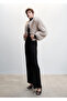 Black Women's Trousers 37049104 - 6