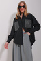 Women's Black Double Pocket Troc Embroidered Terrycotton Oversize Shirt ALC-X11531 - 5