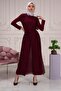 Chiffon Women's Long Jumpsuit Dress with Mobile Belt - 4