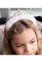 Shiny Jewelled Motif Plush Furry Princess Queen Crowned Crown Children's Crown White - 2