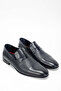 Men's Genuine Leather Navy Blue Loafer Shoes - 2