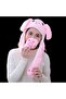 Trend Influencer Movable Playing Eared Pump Rabbit Hat with Cute Plush Toy Children Adult
