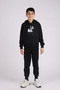 2-Piece Printed Bottom-Top Kangaroo Pocket and Hooded Tracksuit Set 9-16 Years 4 Pieces - 3