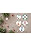 Happy New Year - New Year's Themed 4 cm 35 Pieces Sticker Pack - 2