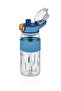 550ml Comfortable Drinking Patterned Silicone Body Lockable Lid Polycarbonate Flask Blue SM- - 2
