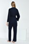 Pregnant and Maternity Pajama Set with Front Tie - 6