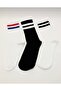 Unisex 3-Pack Colorful Tennis College Socks