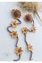 Sunflower Amigurumi Cluster Buckle Niche Hair Accessory (1 Pair) - 5