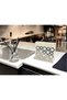 Elegant Tableware with Modern Ring Design: Silver Color Metal Napkin Holder - 8