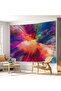 Wall Cloth Abstract Colorful Quality Canvas Wall Tapestry-4000 - 8
