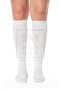 Bamboo women's knee-high white seamless socks 3-pack / pantyhose socks / no show socks - 5