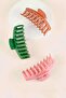 Pink - Orange - Green 3-Piece Large Size Anti-Slip Latch Buckle Set
