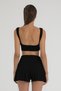 Ultra Soft Crop Top Black - 4