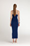 Soft Touch Rope Strap Dress Navy Blue - 5
