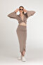 Ultra Soft Wrap Skirt Mink - 4