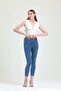 Ngbutika Full Lycra Medium Blue High Waist Skinny Jean Trousers (fitting) - 4