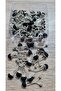 Jewelled Scarf Shawl Clip 6 Pieces Black - 2